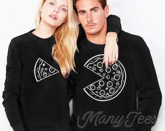 Couples sweaters couples sweatshirts couples outfits couples matching outfits pizza sweatshirt hoodie pizza sweater pizza lover gift pizza