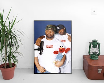 Raekwon Supreme Poster - Corey Woods American Rapper Print - Singer Art Print - Supreme Print - Supreme Gift - Size 13x20" 24x36"