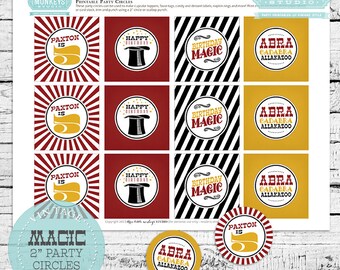 Vintage Magic Birthday Party Circles