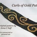 Curls of Gold Cuff Pattern