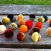 15 Silk Velvet Acorns with Real Acorn Caps - #2