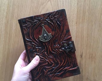 Leather Journal, Steampunk Journal, Leather Notebook, Leather Sketchbook, Unique Gift