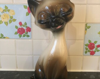 Vintage Retro Kitschy Cat Figurine Ornament