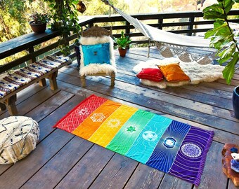 Chakra Towel Yoga Mat