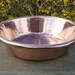 RESERVED JENNIFER Refurbished Large Unique 19thC Rustic Antique French Bowl Rolled Top Copper Cuivre Mixing Bowl-Wonderful Timeworn Patina,