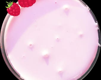Rasberry scented slime. Extra stretchy!