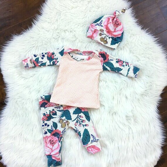 baby girl going home outfit spring