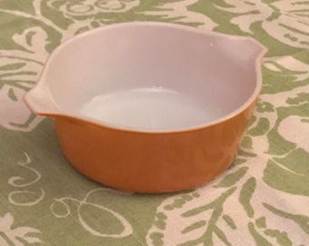 1960s PYREX Caserolle Dish/Mixing Bowl #472 1.5 Pints Solid Harvest Gold