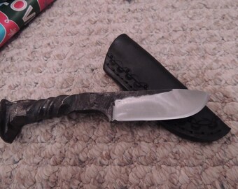 Railroad spike knife