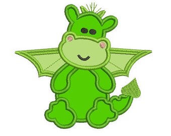 dragon applique embroidery design