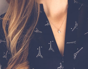 Dove necklace | Dainty silver necklace, Minimalist jewelry, Sterling silver pendant necklace, Rhodium plated bird necklace