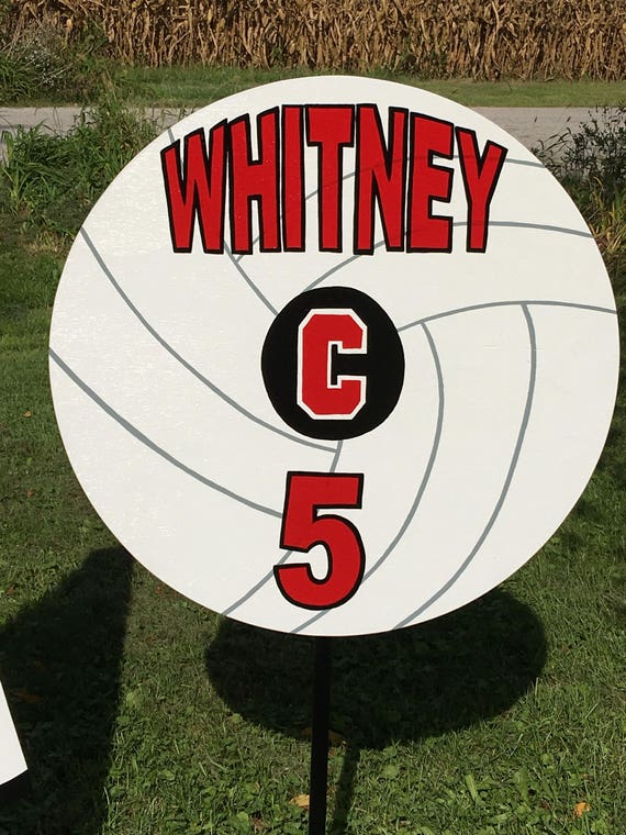 Items similar to Volleyball yard sign. Personalized with name and
