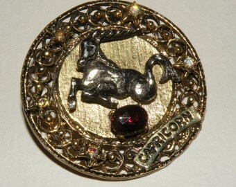 1960s CAPRICORN Brooch