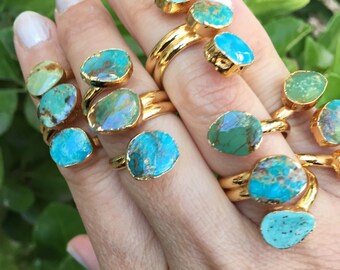 Turquoise Rings, Turquoise Jewelry, Boho style, December birthstone, December birthday