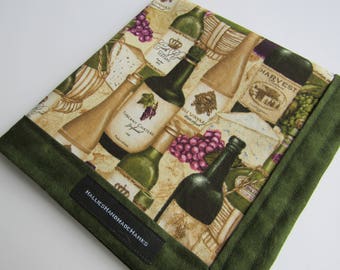 EDC Hank Wine Themed Handmade Hank EDC Hank Everyday Carry Pocket Dump Hank Mens Handkerchief Gift for Wine Lover