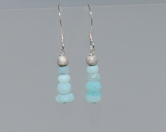 Sterling Silver Peruvian Opal Drop Earrings