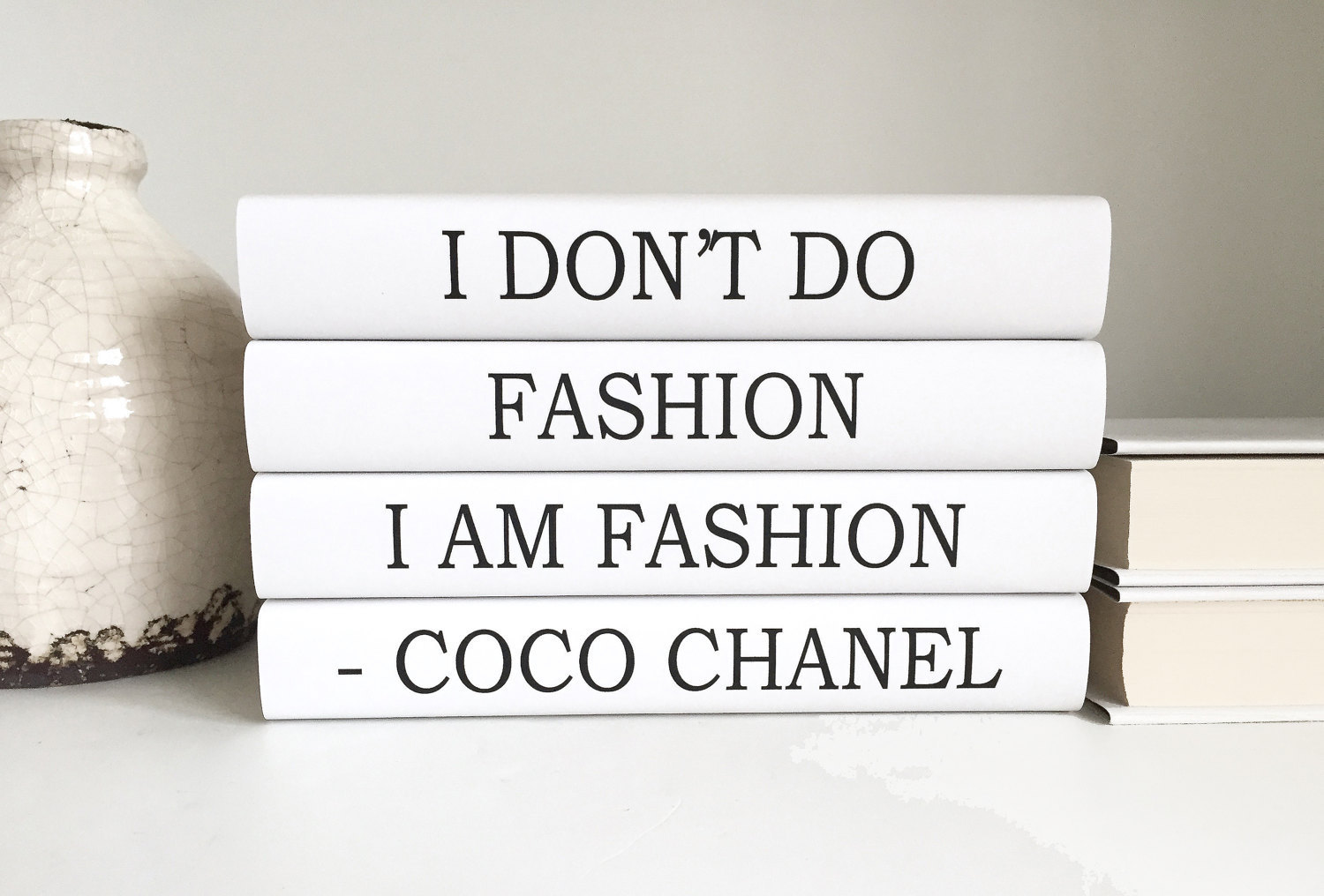 Fashion Coco Chanel Books Chanel Quote Decorative Books