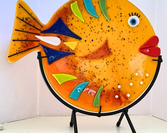 Round Fused Glass Panel