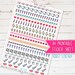 Medical and Doctor Reminders A4 Printable Planner Stickers PDF | For Kikki K, Erin Condren, FiloFax or other Journals and Planners