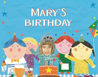 Birthday Book, girls birthday book, childs birthday book, kids birthday story, 1st birthday gift, personalized book, Personalised story,