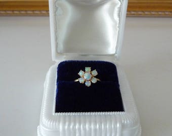 Vintage Celluloid Ring Box White Art Deco Ring Box Engagement Wedding Ring Box