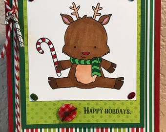 Reindeer Christmas Card