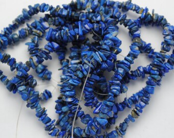 Perles baroques en lapiz lazuli - fils de perles - perles chips pépites - 200 perles sur fil - lapis lazuli