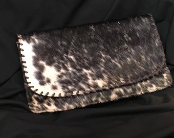 Cowhide Clutch Purse
