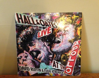 Hall and Oates "Live at the Apollo" vinyl record