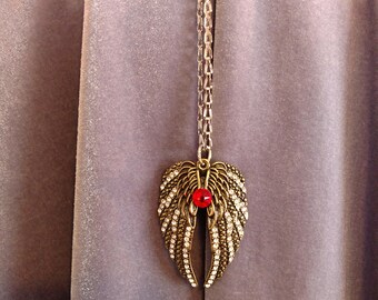 Golden Wings with Swarovski Crystal