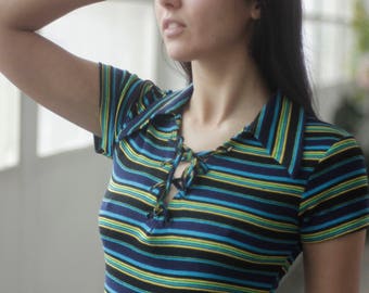 Classic 90s Striped Mini dress, XS/S