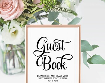 Guest book sign | Etsy