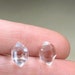 spring sale genuine ny herkimer diamonds pair of quartz crystals water clear 11mm 1.1 grams