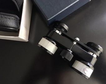 Mid Century Opera Glasses in Zippered Case Like New