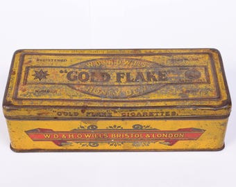 Vintage Gold Flake Honey Dew Tobacco Tin