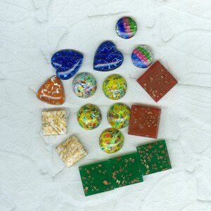 Sale 17 Interesting Eclectic Vintage German Cabochon No Hole Mix