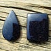 2 PCS AAA+ 55Cts Natural Blue Sitara Mix Shape Loose Cabochon Gemstone CC-141