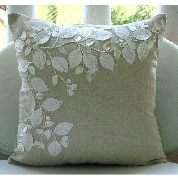 Linen Beauty Euro Sham Covers 26x26 Cotton Linen Pillow