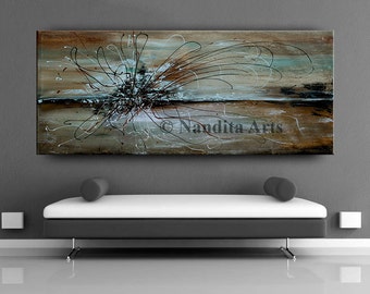 LIVING ROOM DECOR, Abstract Painting Original Brown Wall Art, Dining Room Decor, Office Art, Bedroom Art Large Home Decor Wall Hanging.