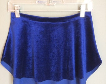 Adult Velvet Pull-On Ballet Skirt | Royal Blue