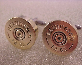 Shotgun Shell Cufflinks / Remington 12 Gauge Shotgun Cuff Links / Bullet Cufflinks / Wedding Cufflinks / Groomsmen Gift / Gifts For Men
