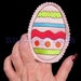 In-The-Hoop Easter Felt FINGER PUPPET Decorative EGG Machine Embroidery Applique 4x4 hoop