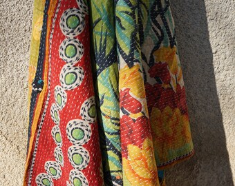 Bed throw or bedspread (bed spread) odd vintage Bohemian chic