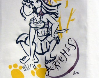 T Shirt with Artemis Design By Aster Bell
