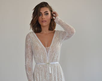 Boho wedding dress, Bohemian wedding dress, Bohemian lace wedding dress, Lace wedding dress, Lace bridal gown, Bohemian bridal gown