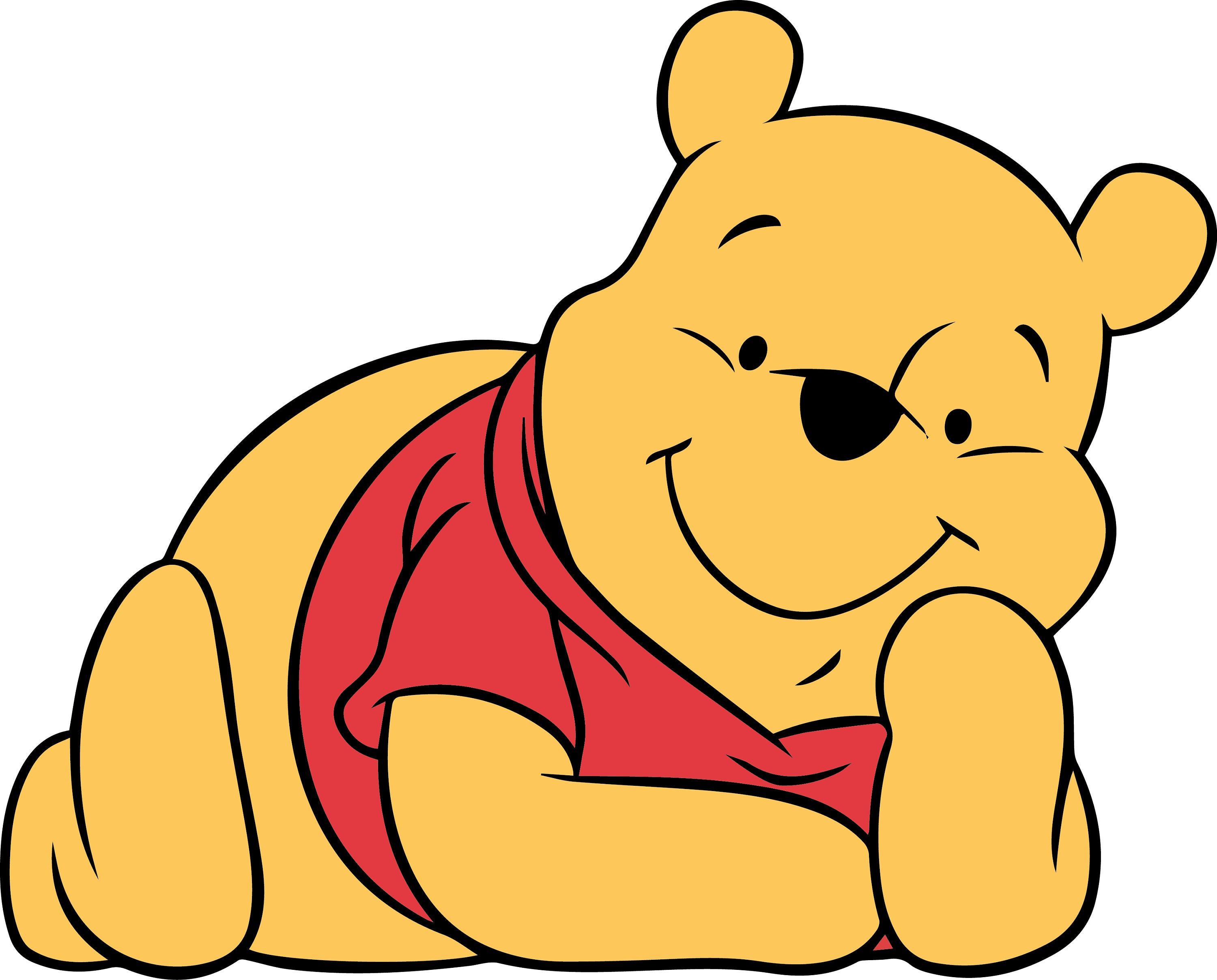 Pooh Bear Svg/Eps/Png/Jpg/Cliparts,Printable, Silhouette and Cricut