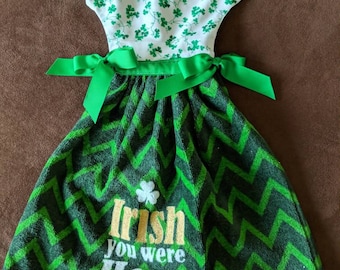 Shamrock oven dish towel dress