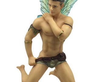 Miniature Dollhouse FAIRY GARDEN ~ Male Fairy Figure Elvin ~ NEW