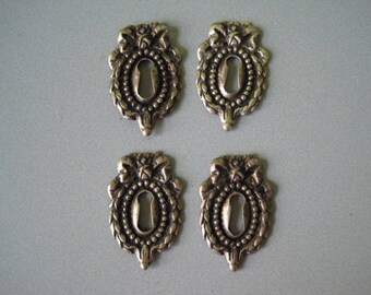 Solid Brass Key Hole Covers - Set of 4