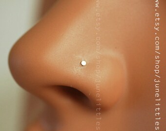 Tiny Nose Stud, 14k gold filled nose stud, 24 gauge nose stud, minimalist nose stud, barely there stud, dot nose stud, nose studs